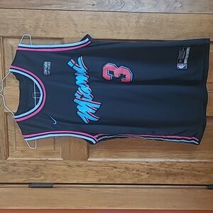 Men's Miami Heat Dwyane Wade #3 Nike Black City Edition Swingman Jersey